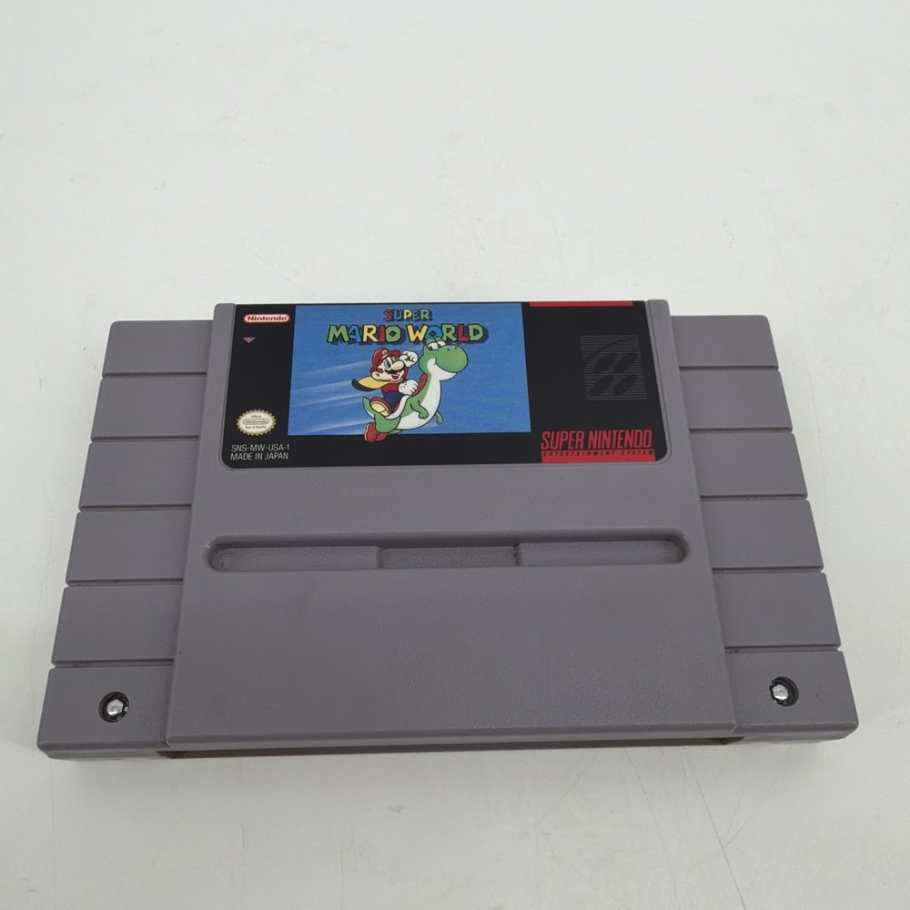 Super Mario World (Super Nintendo SNES, 1992) Cartridge Only Authentic Tested!